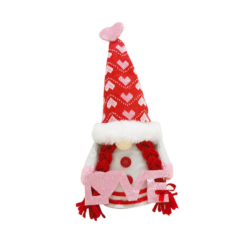 Valentine s Day Faceless Couple Doll Ornament Set