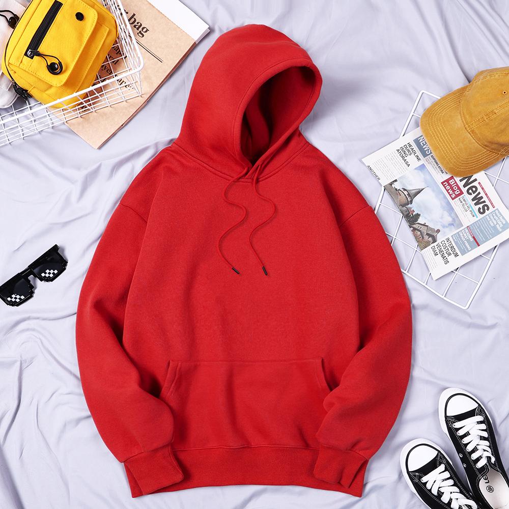 Mode Lockere Herren Damen Hoodies Neu Frühling Herbst Lässige Hoodies Sweatshirts Paar Tops Candy Unifarben Hoodie Sweatshirts