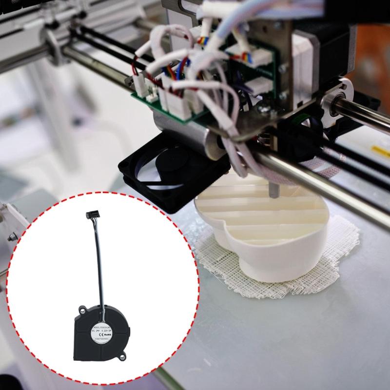 Double Ball Bearing 5015 Blower Fan Enhances Heat Dissipation Silents Running For 3D Printers