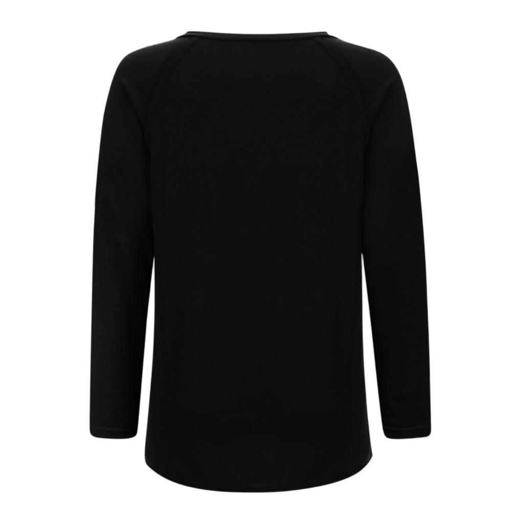 Women's Casual V-Neck Long-Sleeve Printed Letter Sweatshirt