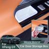 For XPeng G9 22-25 Car Door Storage Box Organizer Door Handle Slot Trash Can Organizing Tray Interior Tidying Accessories