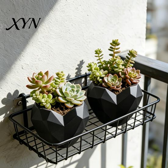 Charming Plant Container Geometric Heart Shape Flowerpot, Decorative Flower Pot for Indoor Elegant Home Decor Planter Outdoor, Creative Love