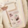 Dreamy Purple Glitter Bear iPhone Case with Bracelet (Compatible with iPhone 11-17 Pro Max)