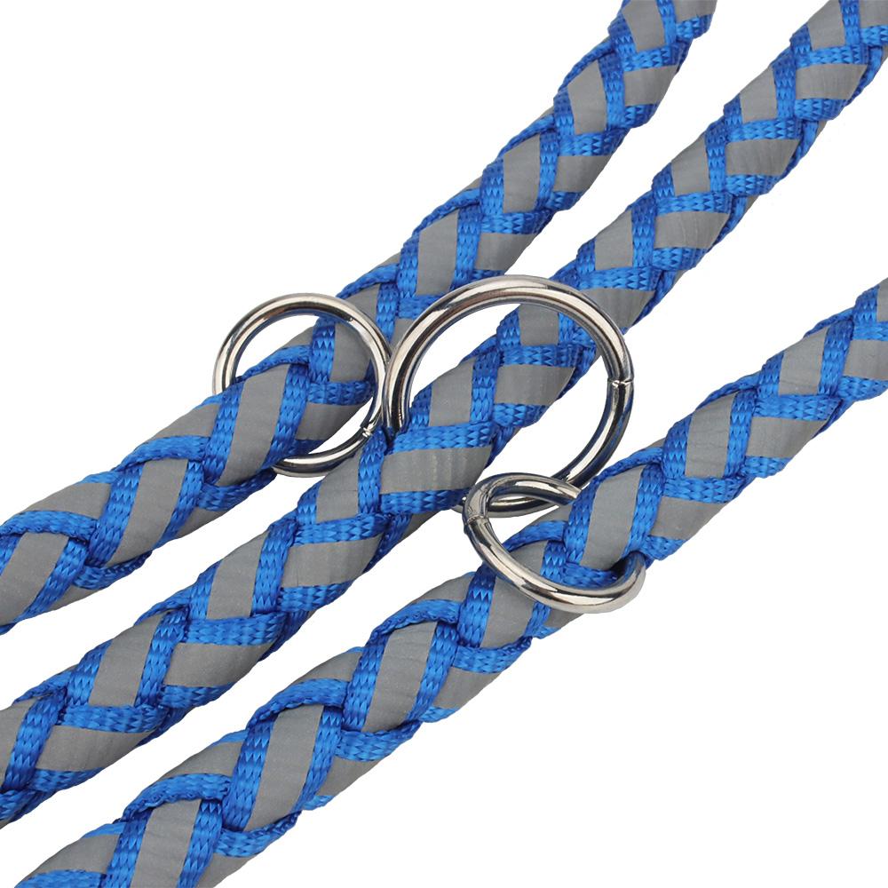 Reflective Double Buckle Pet Leash Double-ended Long Rope Dog Leashes Outdoor Training Walk