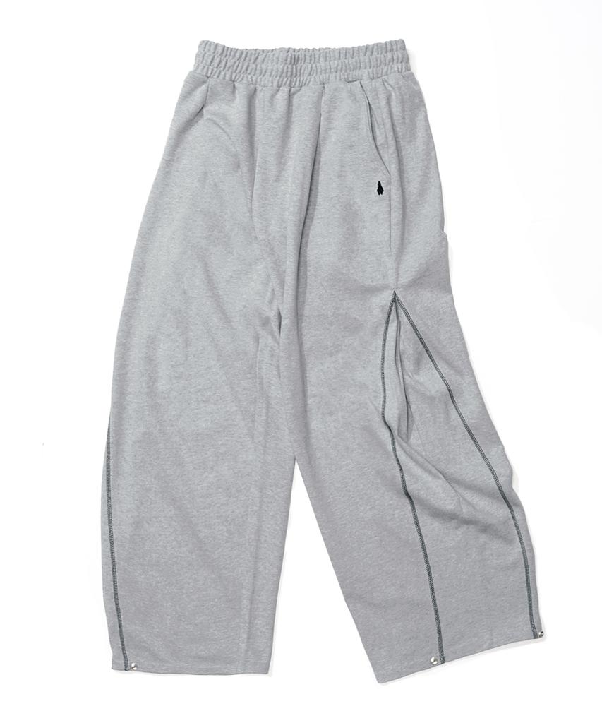 GAKKAI UNIONS Line Snap Sweatpants Gray