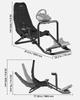 Racing Wheel Stand, Heavy-Duty Integrated Simulator Cockpit Steering Stand, Fit Logitech G25,G27,G29,G920,G923, Thrustmaster T300RS,TX