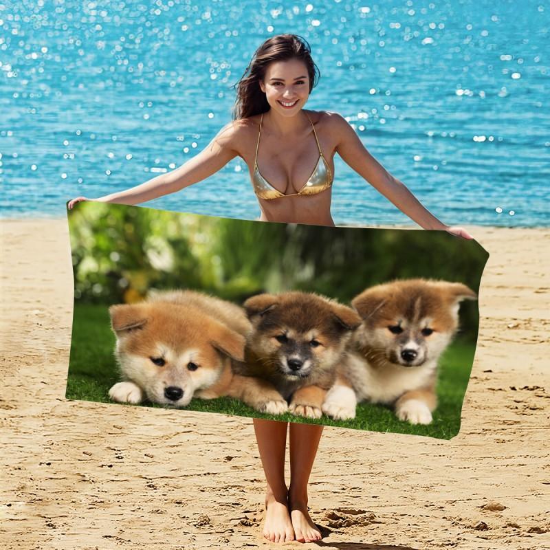 Ultra Absorbent Microfiber Beach Towel With Sea Turtle Print Quick Dry Large Size 70x140cm Pool Vacation Travel