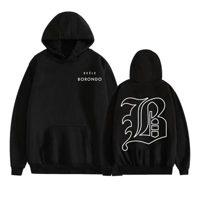 Rapper BEELE Borondo Logo Grafik Hoodies Herrenbekleidung Hip Hop Vintage Übergroße Sweatshirts Lässige Fleece-Pullover Streetwear