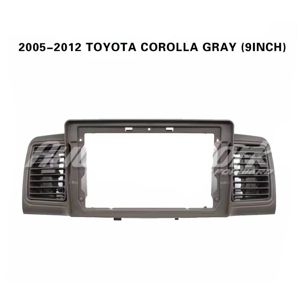 Panel Fascii Radia Samochodowego 2 DIN 9 cali Dla TOYOTA Corolla EX 2007-2012 2013+ Ramka Deski Rozdzielczej Stereo Adapter Zasilania Android