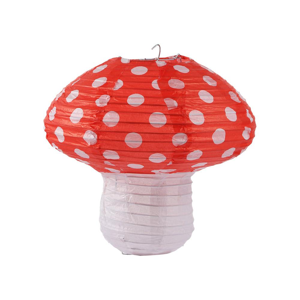 Birthday Party Baby Shower Wonderland Theme Backdrop Jungle 3D Hanging Decorations Paper Lanterns Party Supplies Mushroom