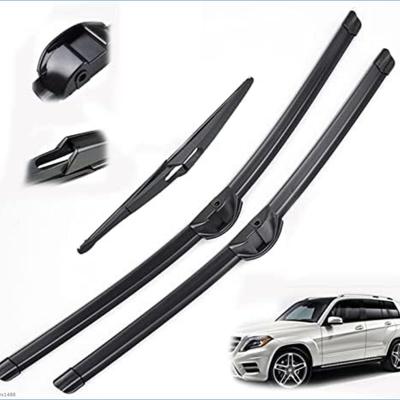 Convient pour Mercedes-Benz Classe GLK jeu d'essuie-glaces avant et arrière 2008-2014 insertion latérale avant et arrière