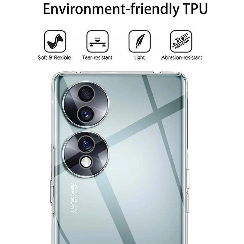 Ultra Thin Transparent Silicone Soft TPU Case For Huawei Honor 70 90 Lite 60 SE X9A X8A X8 X7A X6 Clear Bumper For Honor 90 Pro