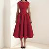 2026 Damenmode Französisch Reine Begierde Elegant Einfarbig Rückenfrei Schlankes Kleid