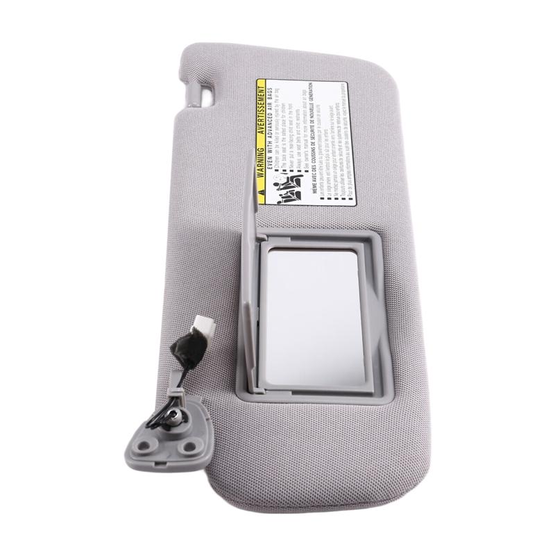 For Hyundai SONATA 2006-2010 852013K010QS 852023K000QS 1 SET Sun Visor Interior Gray Cloth Car Replacement
