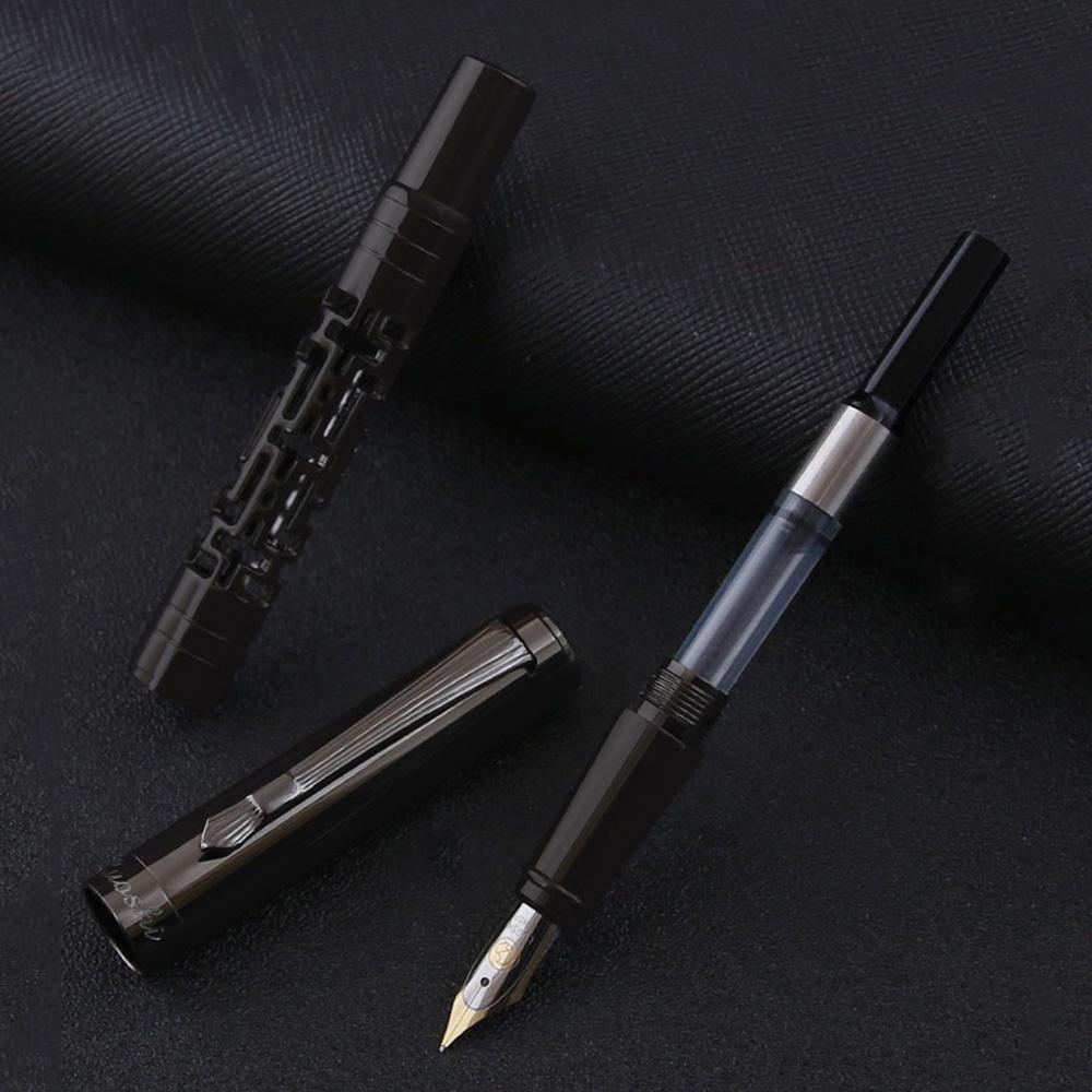 1PC Metal Luxury Fountain Pen for Business Writing Signing Calligraphy Pens Office School Stationery Supplies