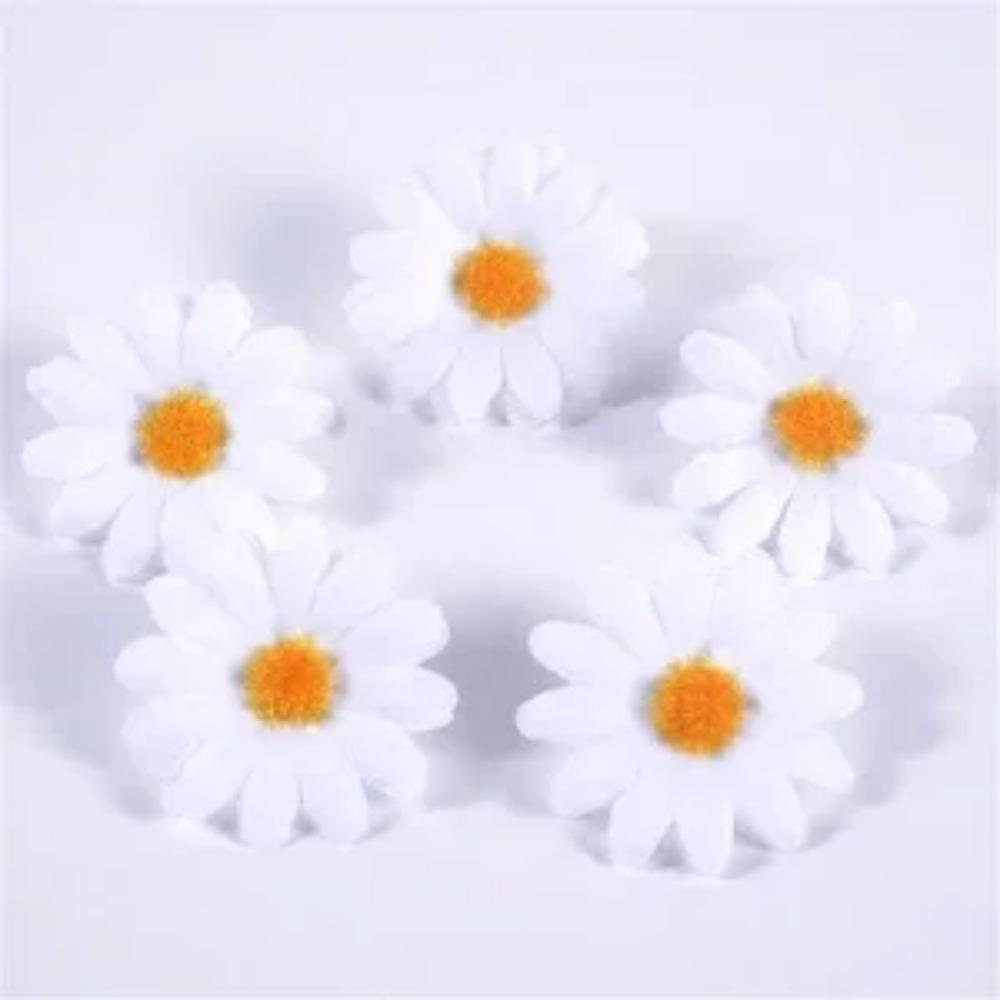 10/50/100PCS Mini Daisy Decorative Artificial Silk Flowers Party Wedding Decoration Home Decor Accessories  Without Stem