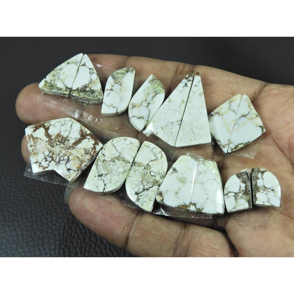 8X12-11X26MM Natural  Wild Horse Fancy Cabochon Loose Gemstone 8Pcs Lot C-3975