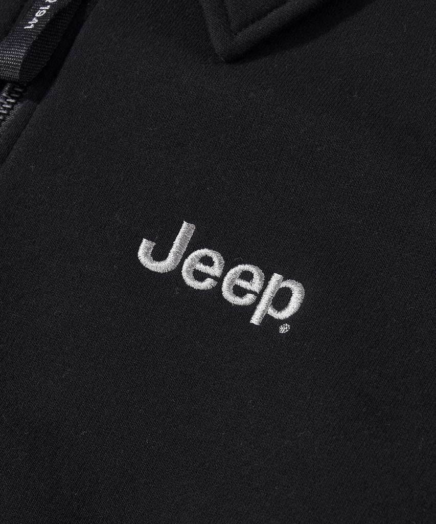 JEEP Oversized Collared Half-Zip Sweatshirt (Jq5Tsu834Bk)