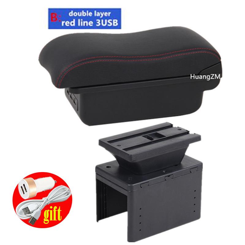 For Citroën C3 aircross Armrest box For Citroen C3 Car Armrest Center Storage box Interior Retrofit car accessories