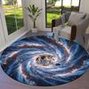 Black hole Round Area Rug,Carpet Rug for Living Room Bedroom Sofa Playroom Decor,Non slip Floor Mat