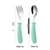 304 Stainless Steel Children's Cutlery Set - Spoon & Fork 3-Piece for Outings