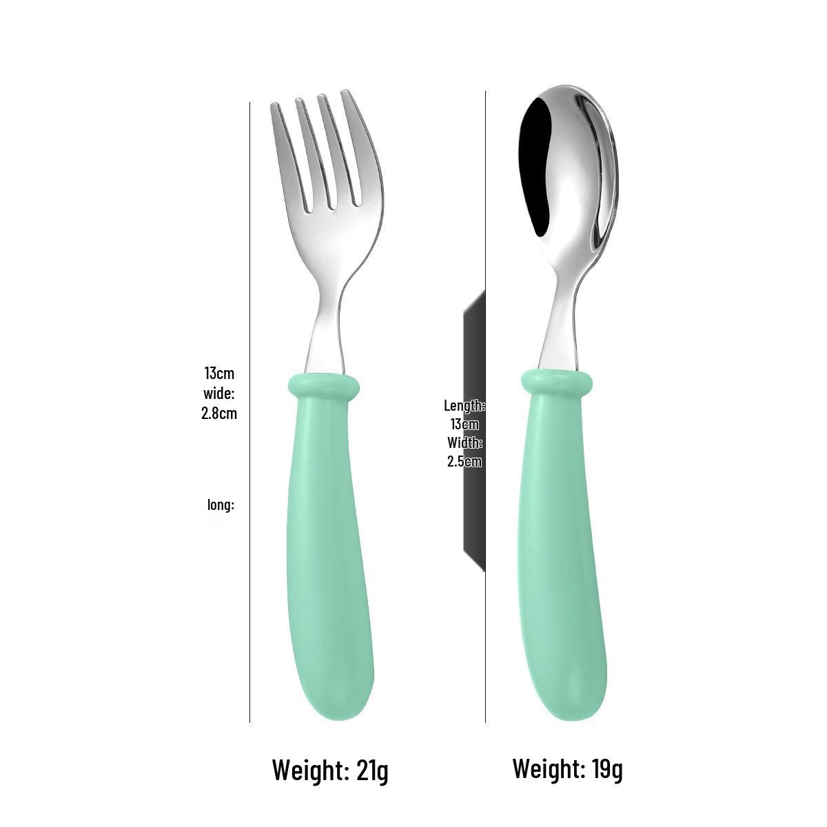 

Набор детских столовых приборов из нержавеющей стали 304 - Ложка и вилка 3 предмета для прогулок