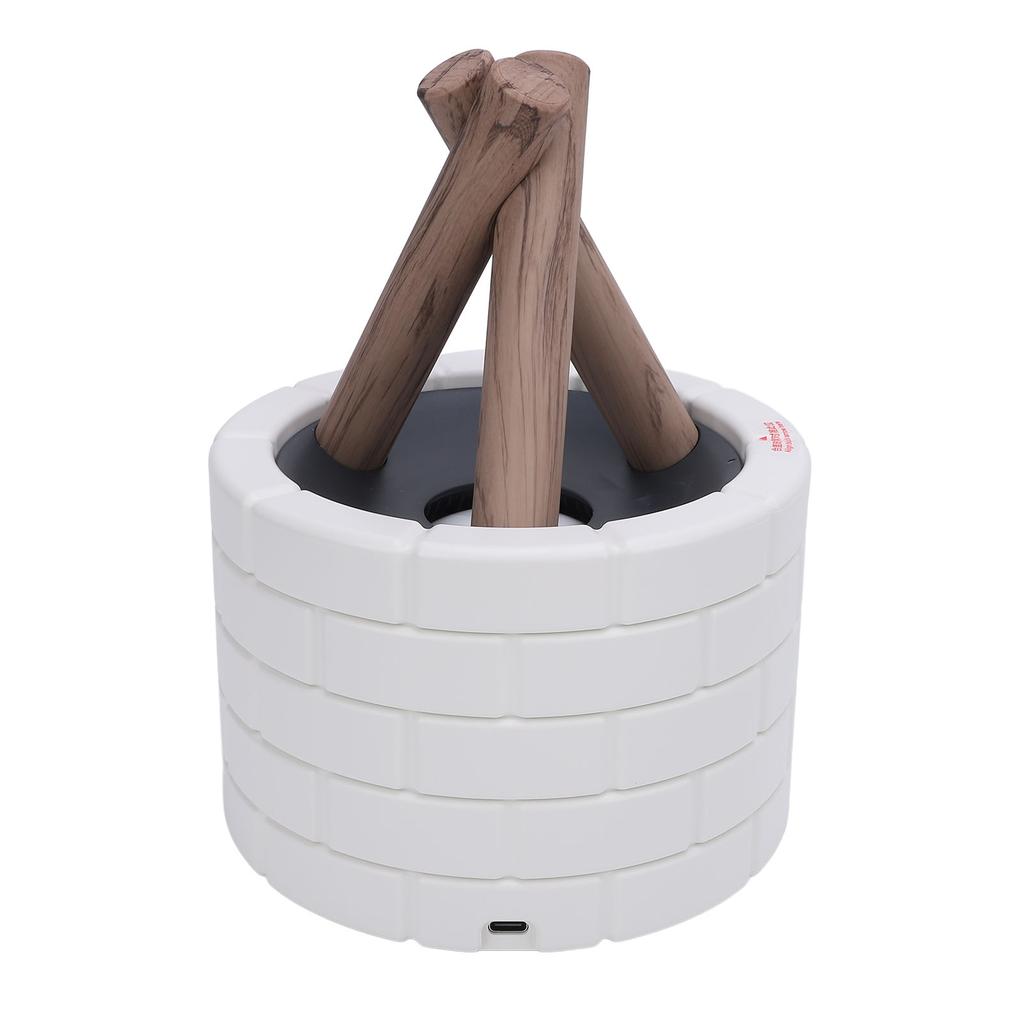 White Bonfire Shaped Diffuser Touch Control Campfire Diffuser Humidifier Home Decor 250ML