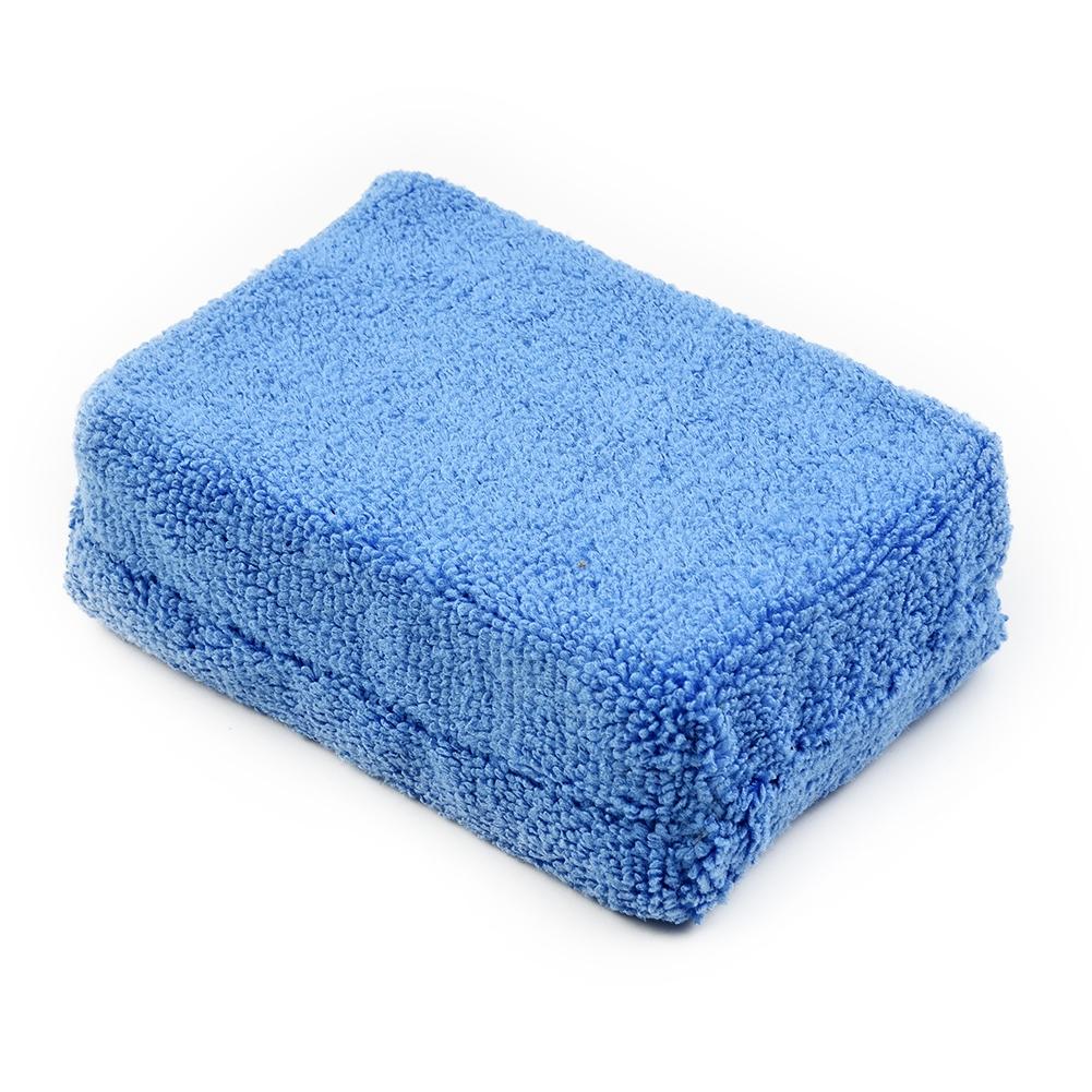 Sponge Microfiber Sponge Wash 12cm*8cm*3.5cm Applicator Blue