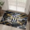 Juventus FC Design Crystal Velvet Carpet Cozy Non?Slip Printed Rug For Bedroom Living Room Entrance