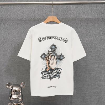 DT83 2026 Summer New High Quality Cotton Round Neck Loose Large Size Men's and Women's T-shirt Couple T-shirt