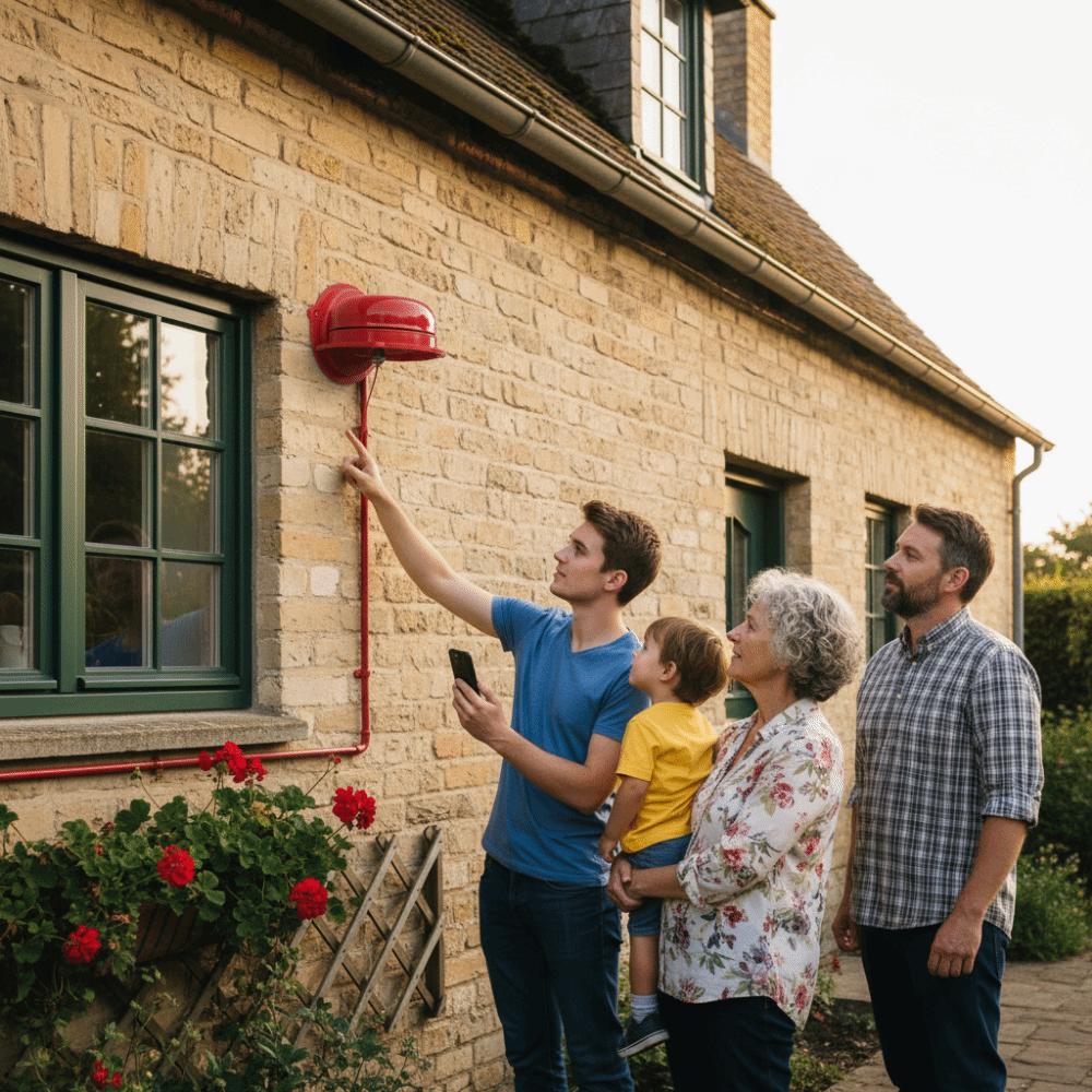 AC 220V Point Fire Alarm Waterproof Manual Call Alarm Bell Fire Alarm Bell  Office Entrance