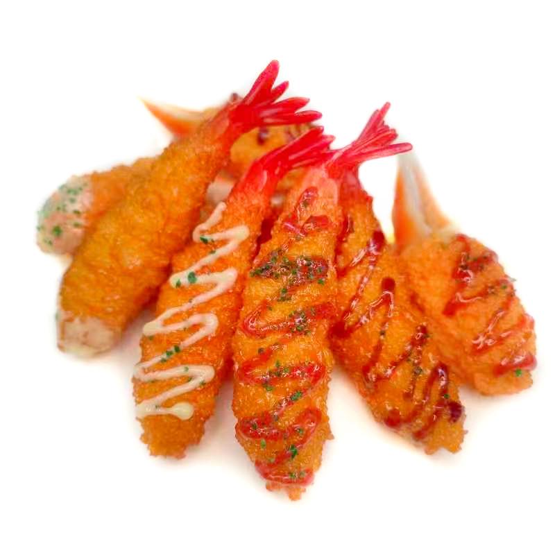 Japanese Tempura Sauce & Fried Shrimp Play Props for Kids' Photography