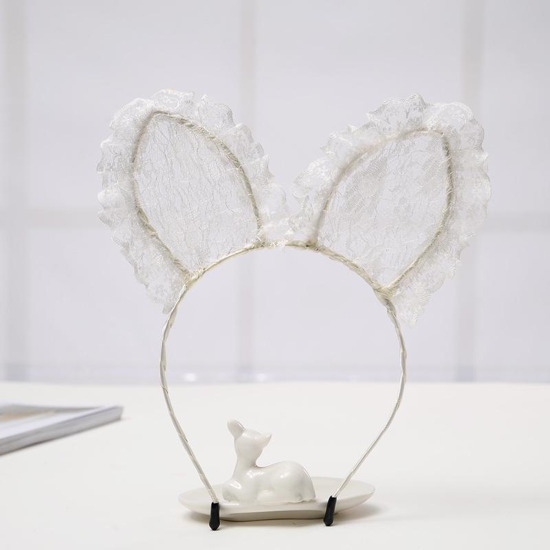 Lace Cat Ears & Rabbit Ears Women's Headband - Cute Face Washing Hair Accessory