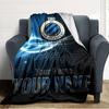 Name Custom Club Brugge Print Flannel Blanket High Quality Warm Comfortable Cover for All Seasons Perfect for Gifts Home Decor