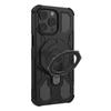 For iPhone 15 Pro Magnetic Case Rotating Metal Kickstand Shockproof PC+TPU Phone Back Cover