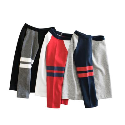Jungen Basic Langarm T-Shirt Rundhals Baumwolle T-Shirt für Kinder & Kleinkinder