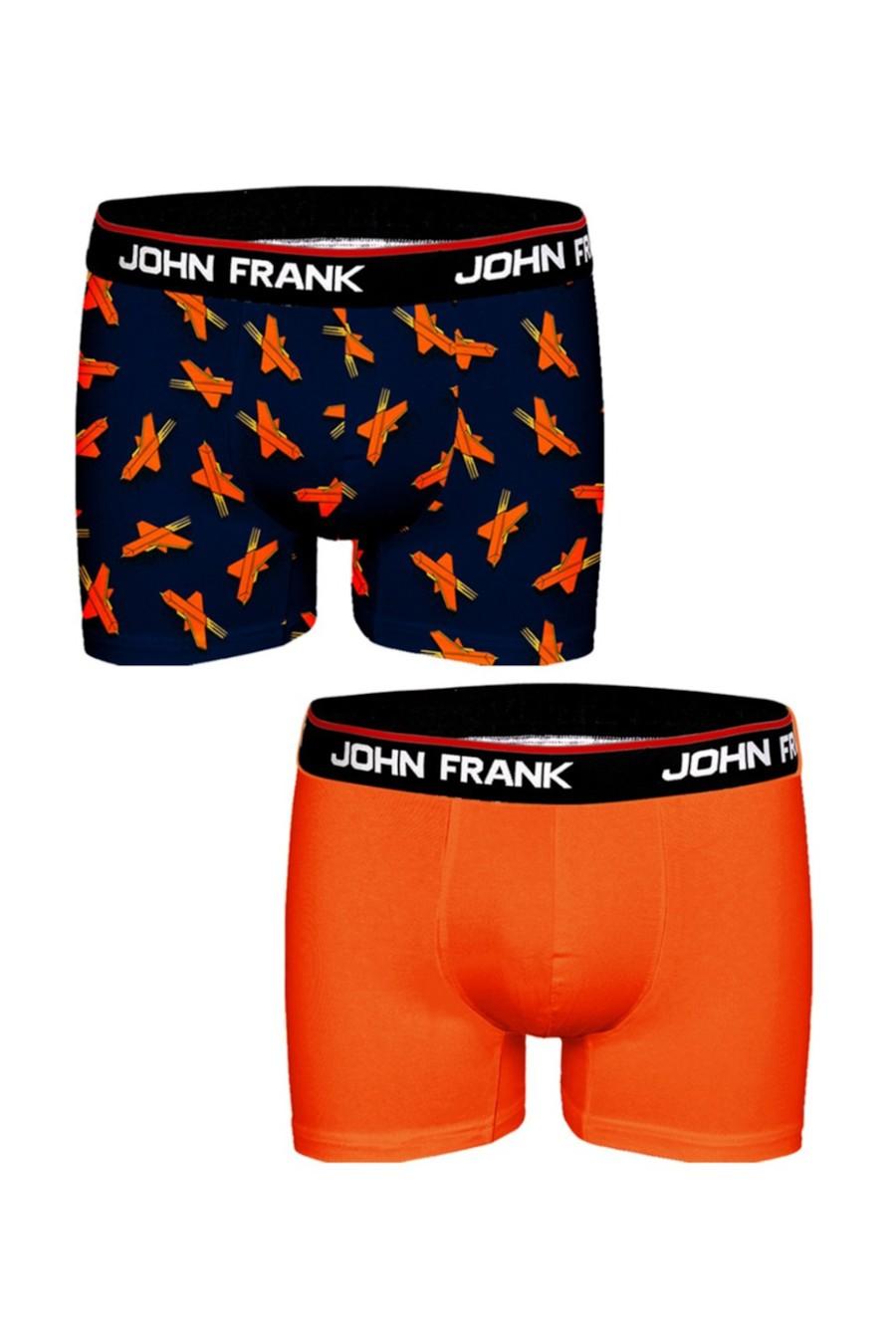 

Боксери, 2 штуки John Frank (76800) 52(XL) імперська синього кольору