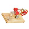Mini Hot Air Stirling Engine Motor Model Colorful LED Electricity Power Generator Educational Science Kit for Kids