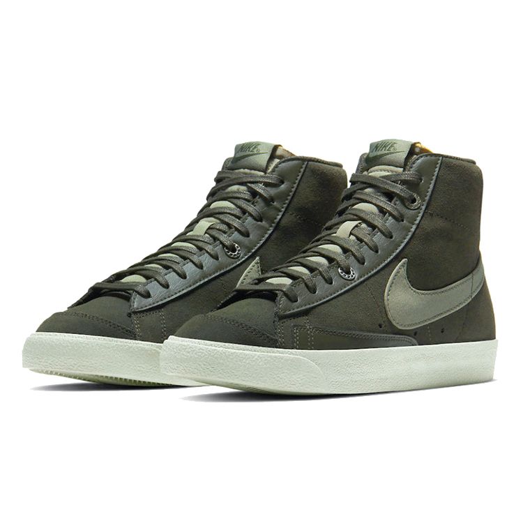 Nike Blazer Olive Mid Top Skate Shoes Women Sneakers Olive-Green DH4271-300