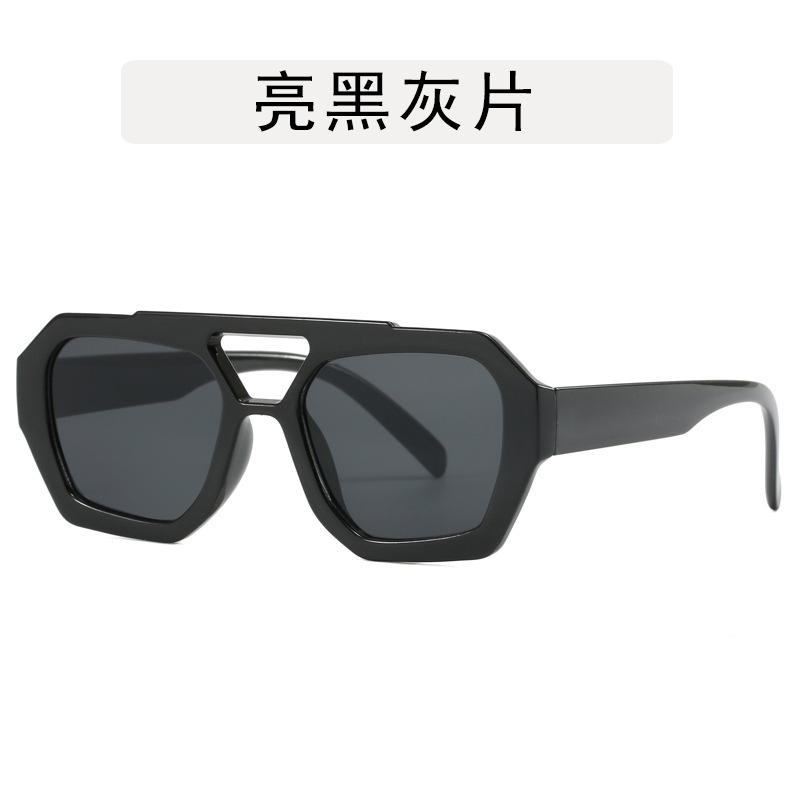 Polygon Shape Women's Sunglasses Double Bridge Anti-glare Sun Glasses for Men Hiking Mountaineering Sun Glass Women