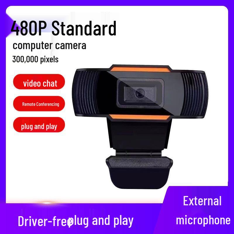4K Ultra HD USB Webcam with Microphone for Online Classes and Live Streaming