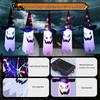 Halloween LED Wizard Hat Ghost Icicle Lights: Indoor Decorations for a Horrifying Atmosphere