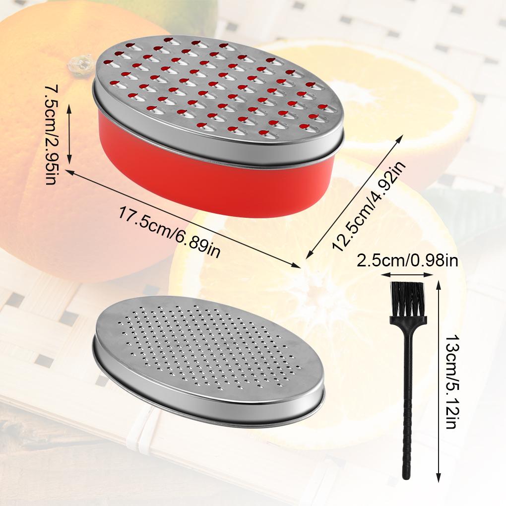 Cheese Graters PP Workmanship Vegetable Craftsmanship Utensils Grinding Tool with Brush Kitchen Supplies Metal Zester