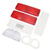 Tail Light Reverse Lenses with Gaskets 110215 Red Housing Rear Light Mirror Lenses Kit Replacement
