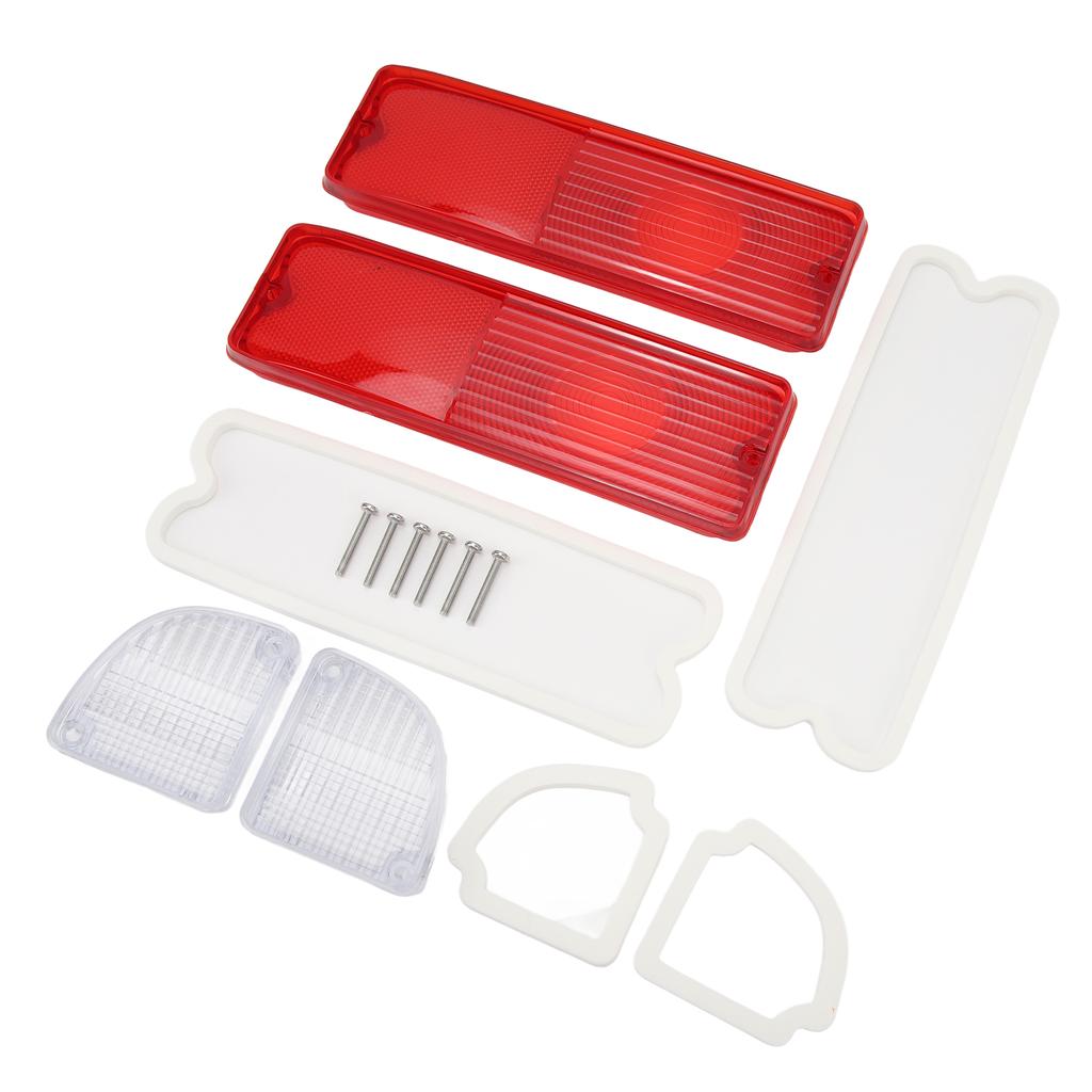 Tail Light Reverse Lenses with Gaskets 110215 Red Housing Rear Light Mirror Lenses Kit Replacement