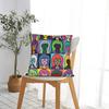 Darias Warhol Square Pillow Covers Polyester Home  Cushion Cover Cute Decor Throw Pillow Case 45*45