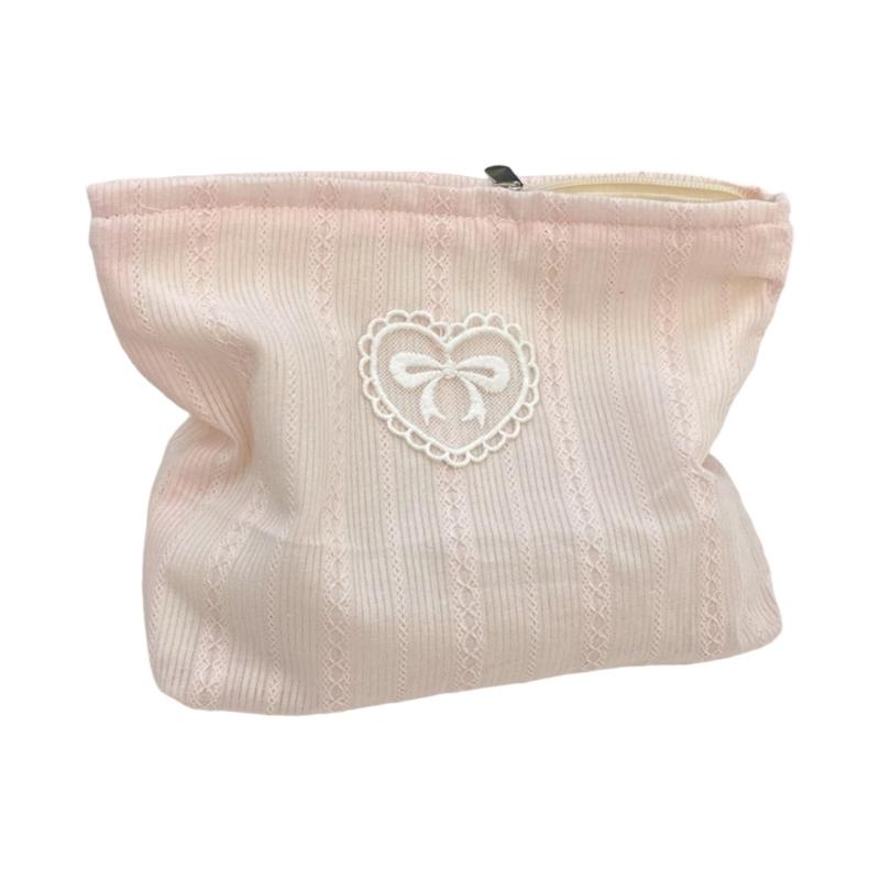 Spacious Bows Cosmetic Bag Practical Makeup Pouch With Spacious Interior And Compact Portable Structure For Essential