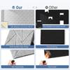 Pack of 12 Square Foam Panels Soundproof Wall Panels Acoustics Tiles Polyester Texture Perfect for Studios Bedroom Wall
