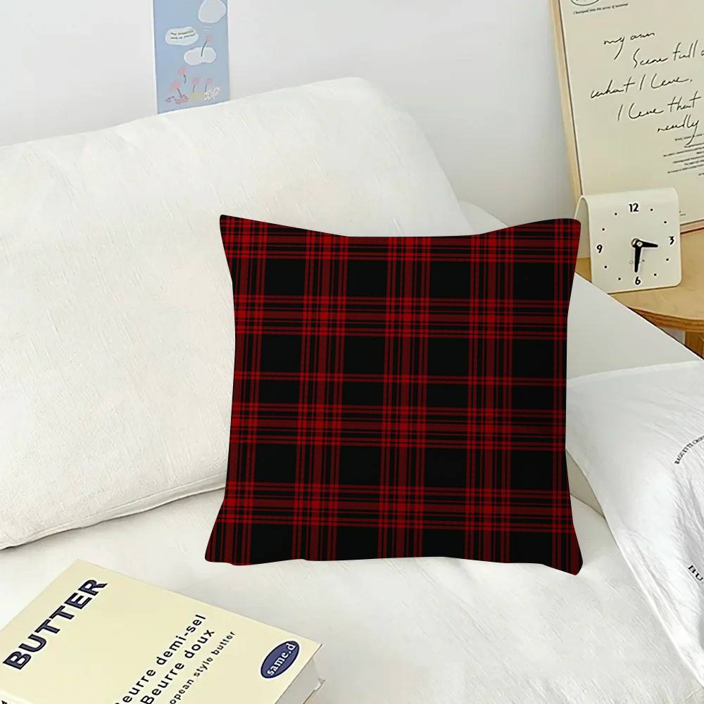 INS Black And Red Cm Cushion Cover Pillow Cover Decor Pillowcase Home Pillowcase for Couch Pillow