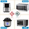 Air Fryer Egg Mold Round Shape Eggs Mold 4 Cavity Non-Stick Silicone Air Fryer Egg Pan Egg Steamer Cooking Mold Fried Egg Tool